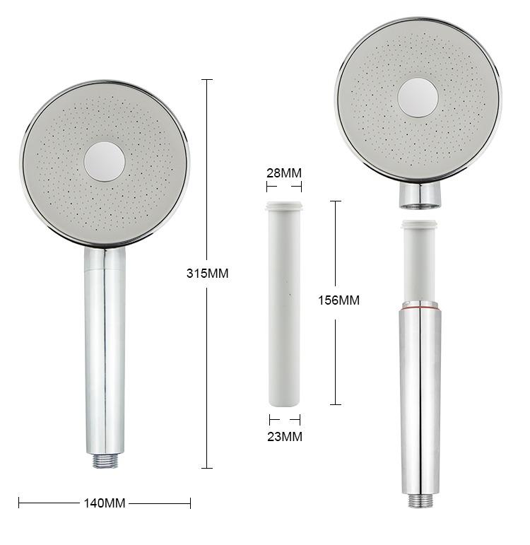 KAZEE REVIVE FILTERED SHOWER HEAD-Model No. KZ-SHH100